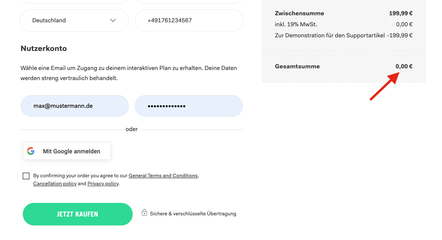 Preisreduktion durch Gutscheincode Preisreduktion durch Gutscheincode