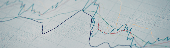 Linie mit Schwankungen